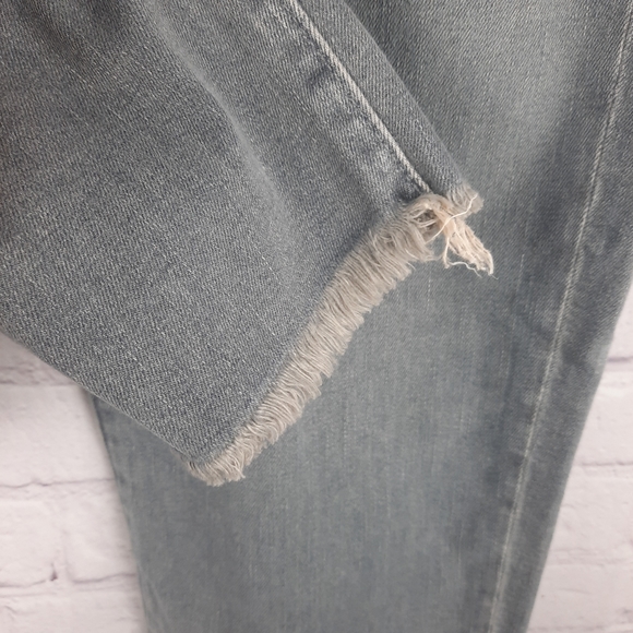 Loft Gray Light Wash Raw Denim Jeans - Picture 8 of 12